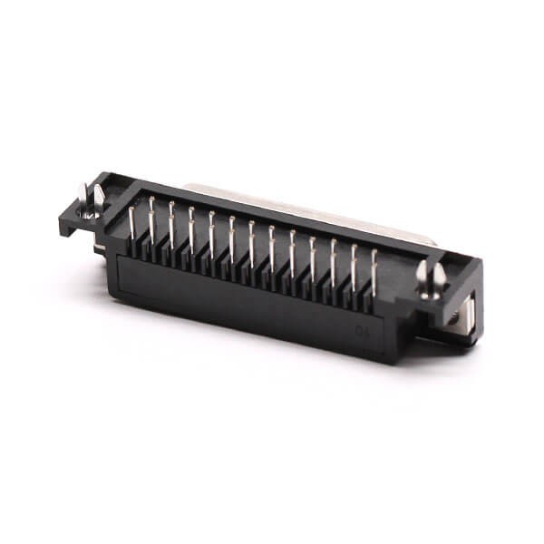 25 Pin D Sub Female Cconnector RA Solder Type for PCB with Stamped Pin 20pcs