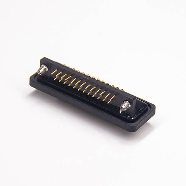 25 Way D sub Standard IP67 Type 2 Rows Through Hole Panel Mount