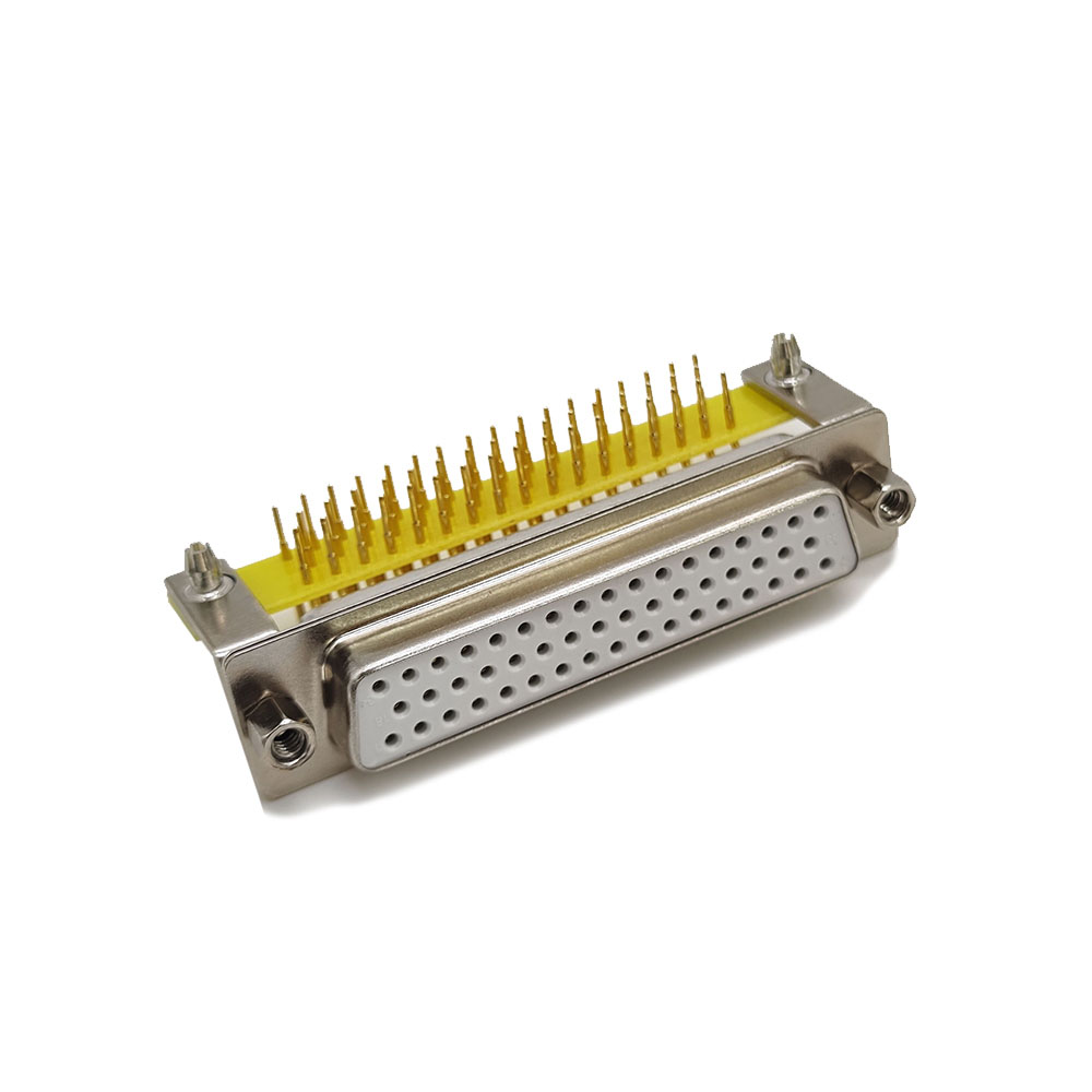 50 Pin Right Angled D SUB Connector Female Staking Type for PCB Mount