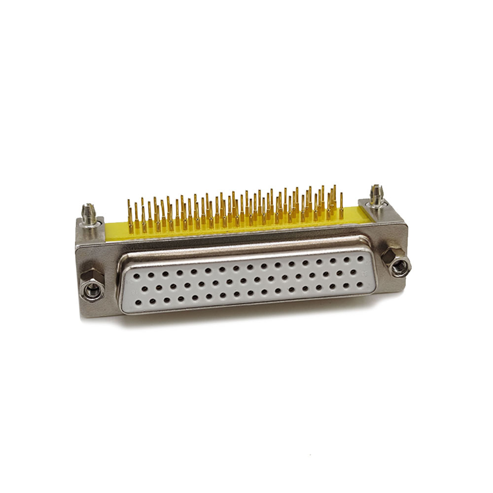 50 Pin Right Angled D SUB Connector Female Staking Type for PCB Mount