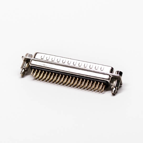 62 Pin D sub Connector Male Straight Staking type Through Hole for PCB Mount