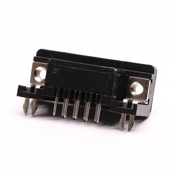 9 Pin D Sub Female Connector Right Angle Staking Type for PCB Mount