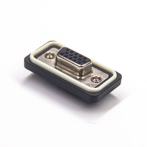 D sub 15 pin vs vga Standard IP67 type 3 Rows Through Hole Panel Mount 20pcs