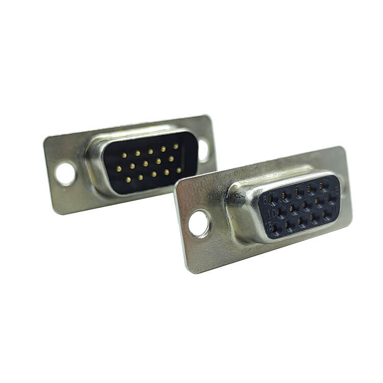 D SUB 15Pin Connector Straight Male Female Solder Type 15pin 3 Rows Bur 10A 20A 30A 40A