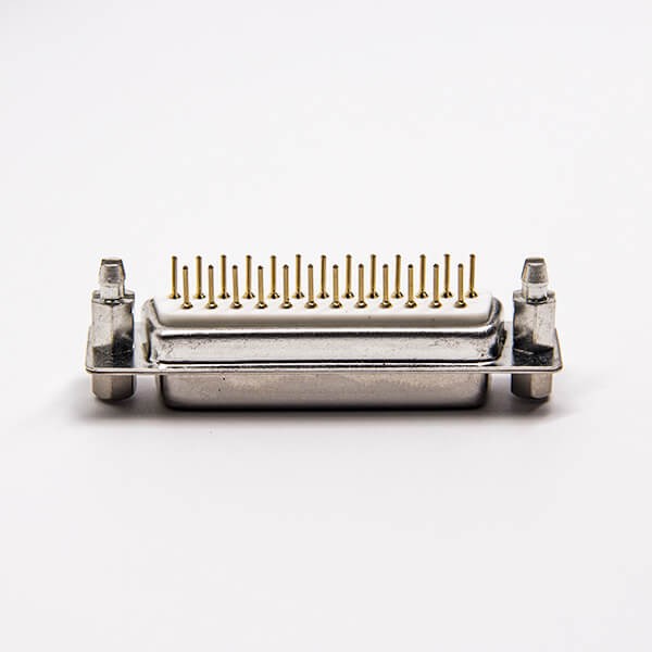D SUB 25 Pin Connector Female 180 Degree Through Hole for PCB Mount Staking Type