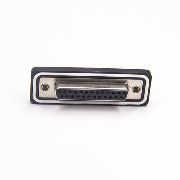 D sub 25 Pin Female Standard IP67 type 2 Rows Through Hole Panel Mount