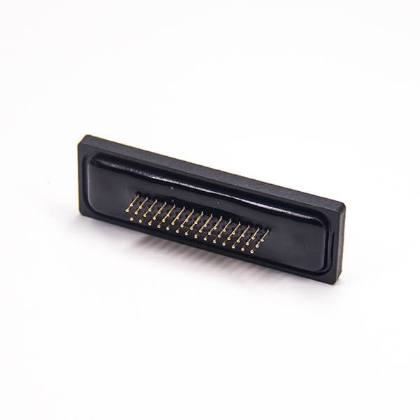 D sub 44 Pin Connector Standard IP67 type Through Hole Panel Mount