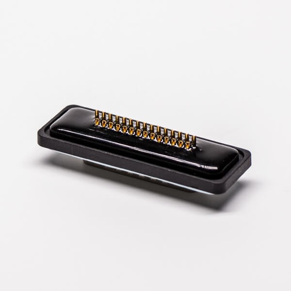 D sub 44 Pin Connector Waterproof Straight Male Machined Solder Type