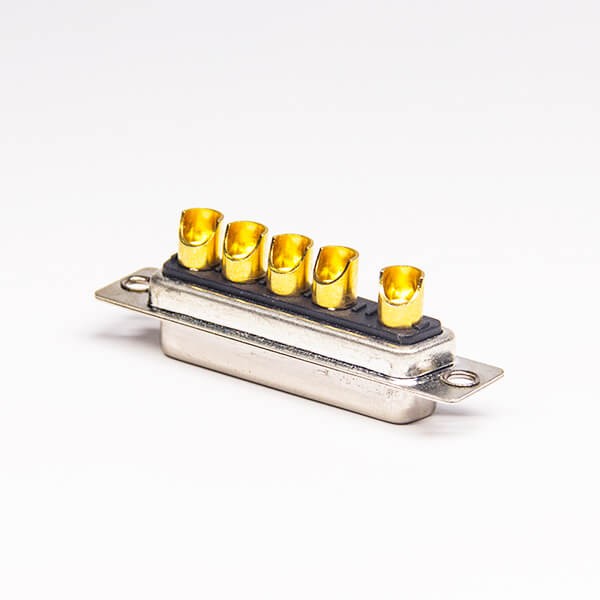 D sub 5W5 Machined Pin Straight Female Nickel Plating Solder Type