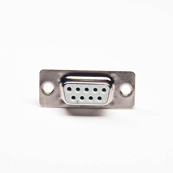 D sub 9 cable Standard Type Zinc Alloy D-sub 9 Pin Male White Insulator Solder Type for Cable 30pcs