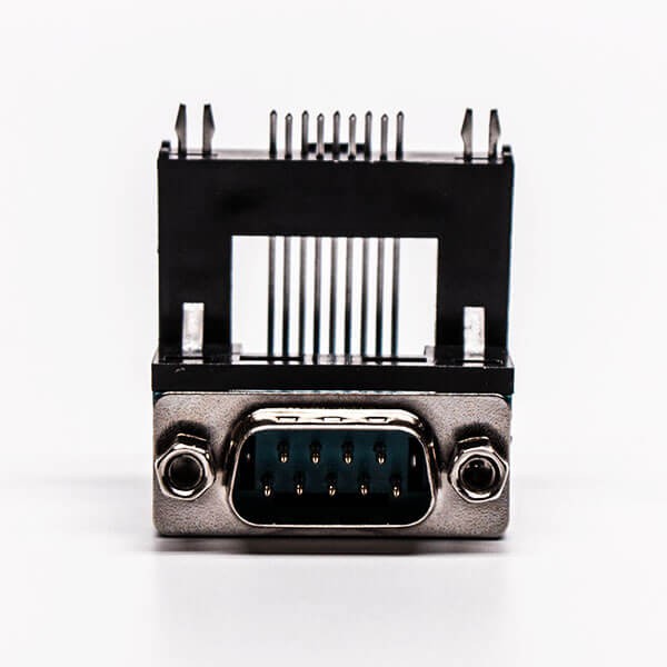 D Sub 9 Pin Solder Connector Male Right Angle 5.8 Elevated Type for PCB Mount