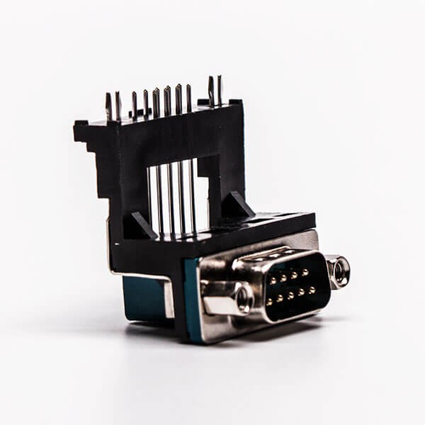 D Sub 9 Pin Solder Connector Male Right Angle 5.8 Elevated Type for PCB Mount