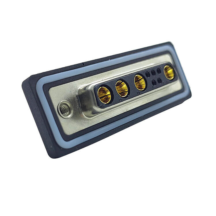 D SUB 9Pin Connector Straight Male Female Solder Type Serial Port 9Pin Aluminium Alloy Waterproof 9W4 Solid pin High Current
