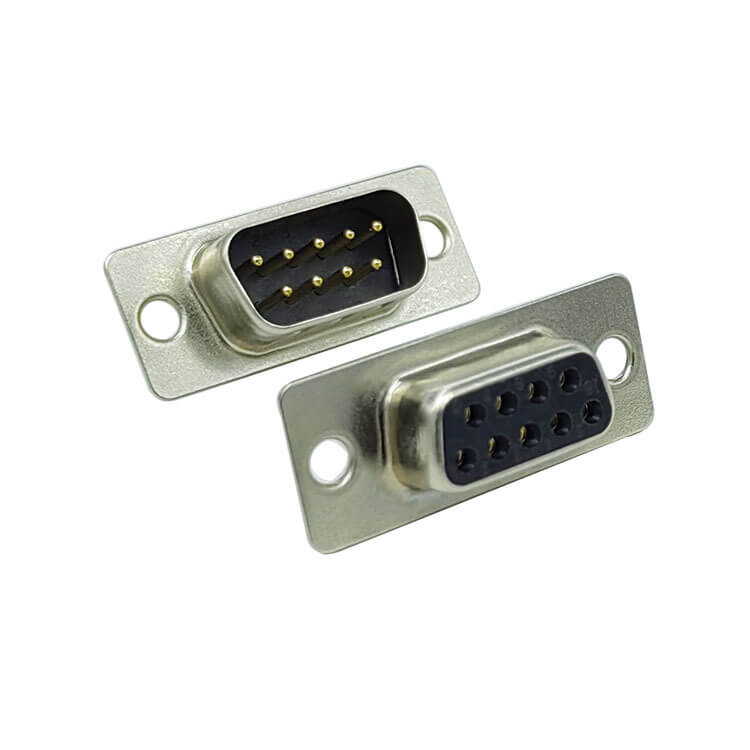 D SUB 9Pin ConnectorStraight Male Female Solder Type RS232 Serial Port VGA Solid pin