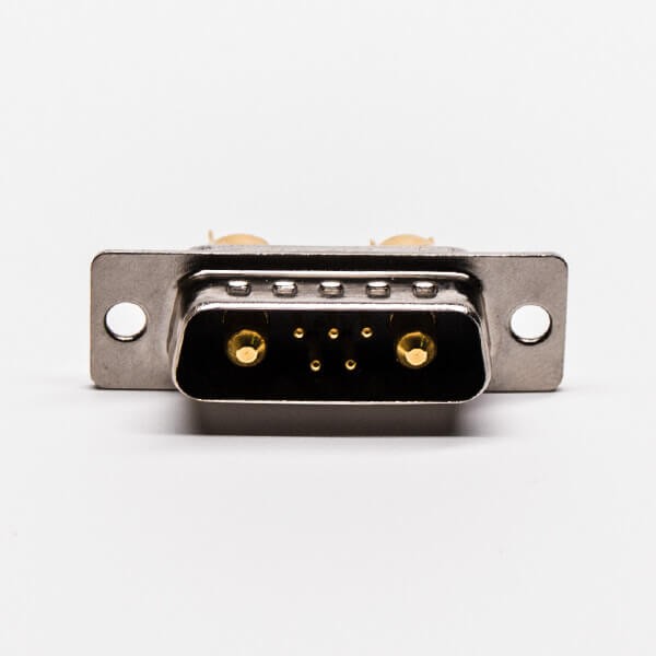 D SUB connector 7W2 Male Power Straight Solder Type For Cable