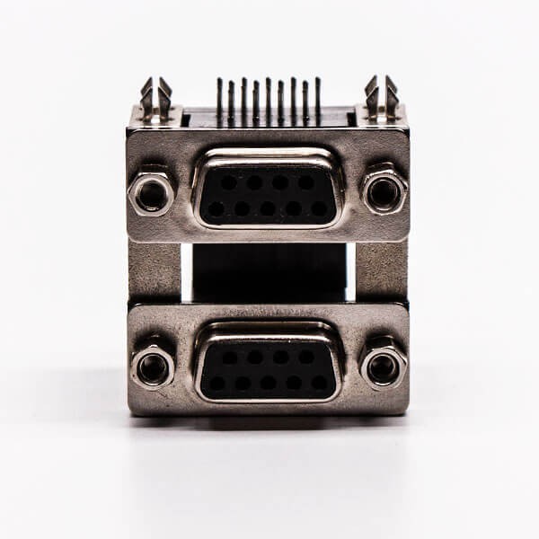 D Sub Connector Stacked Female Connector DIP CD81 Series for PCB
