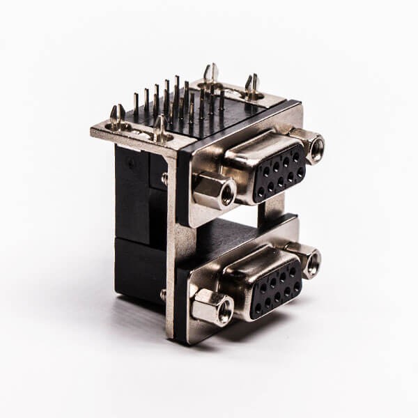 D Sub Connector Stacked Female Connector DIP CD81 Series for PCB
