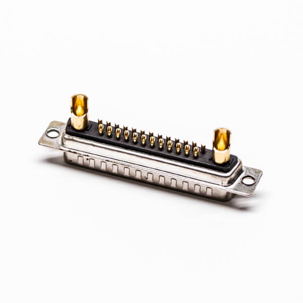 D SUB High Current 27W2 Male Solder Type Straight For Cable Connector