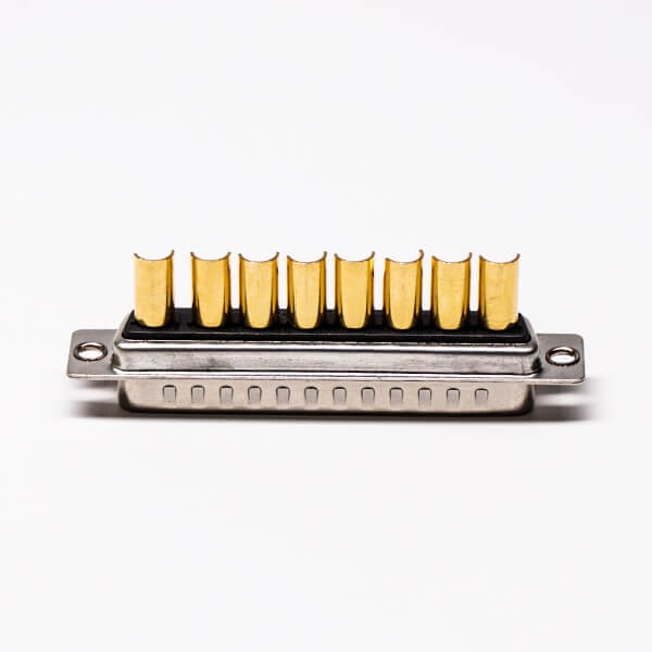 D SUB Power 8W8 Connector 180 Degree Male Solder Type for Cable with Staking 20pcs