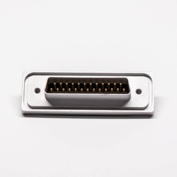 DB 25 Waterproof Straight Male Cable Connector Solder Type