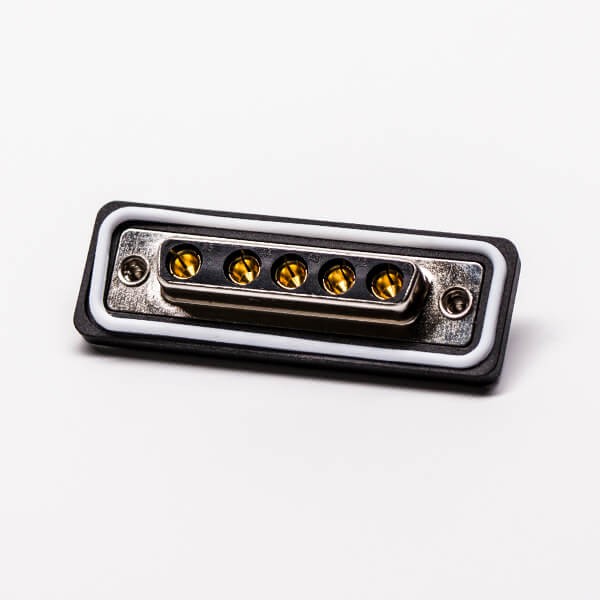 DB IP67 Female Straight 5w5 Machined Connector for Cable Solder Type 20pcs