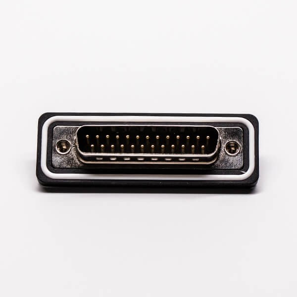 DB IP67 Rating Male 180° 25 Pin Machined Cable Connector Solder Type