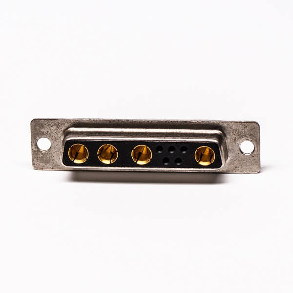 DB9 Female D SUB Solder Connector 9W4 Straight Staking Type For Cable Mount