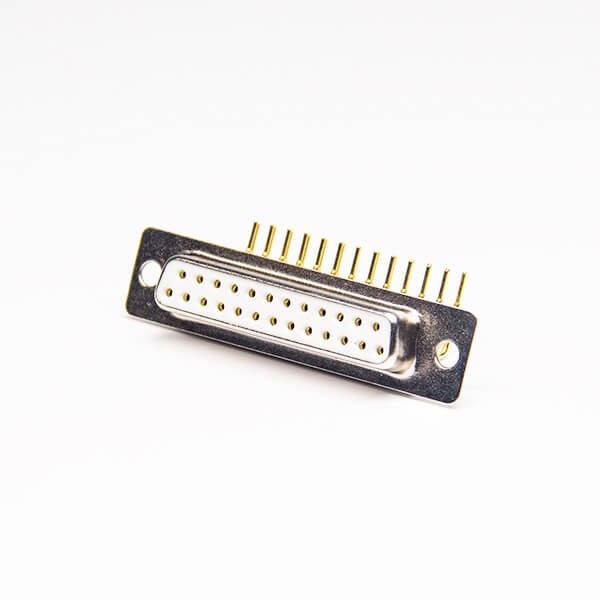 Machined Pin 25 Pin Female D sub Connector Staking Type for PCB Mount 20pcs