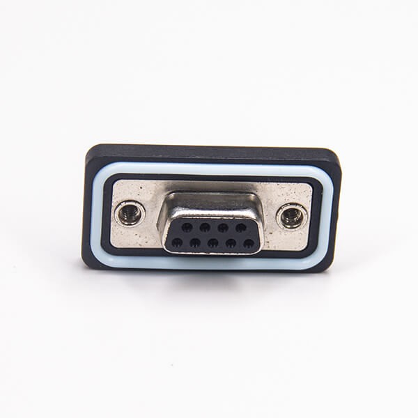 Standard IP67 Waterproof D-sub 9 Contacts Female Solder Type Connector