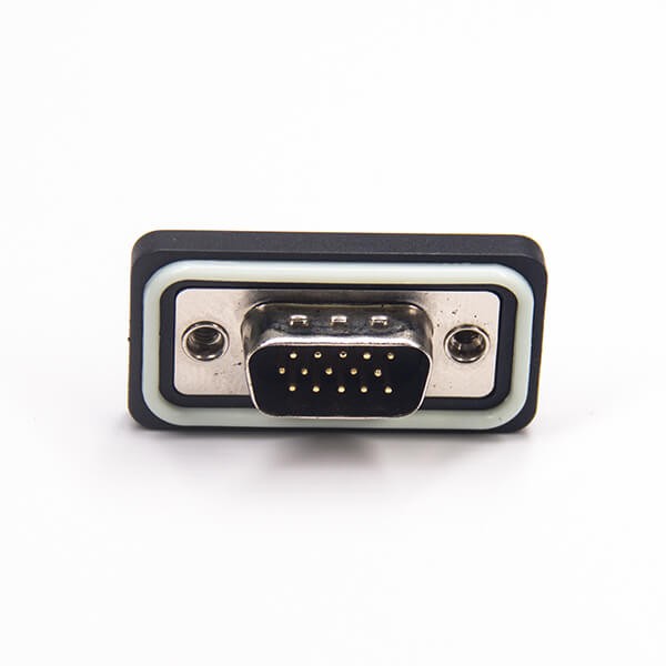Vga 15 pin d sub Standard IP67 type 3 Rows Solder Type For Cable
