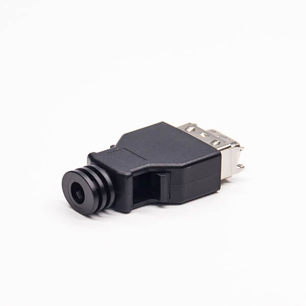 14Pin SCSI Connector Straight 180 Degree Male Push Button Type Solder Type