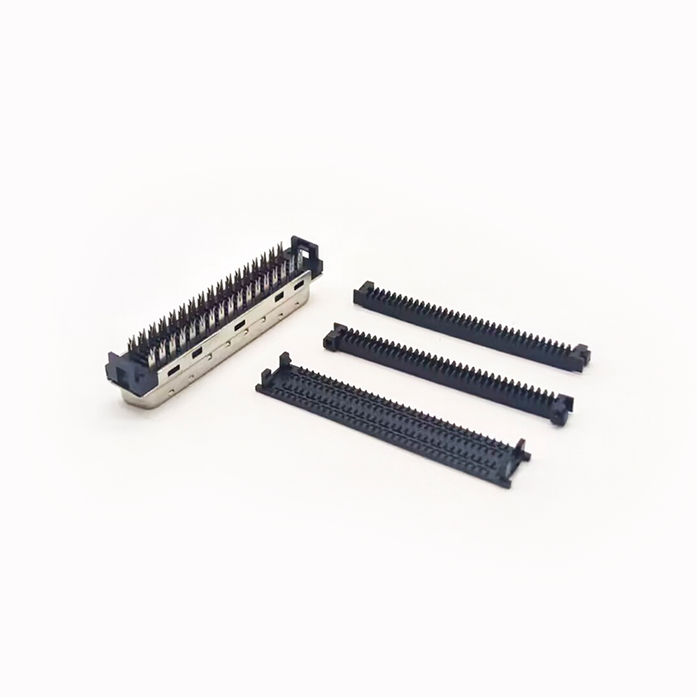 68 Pin SCSI Connector HPCN Male Straight Connector Prick Type for Cable