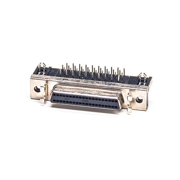 SCSI Connector Types HPDB 40 PIN Female Angled Through Hole for PCB Mount