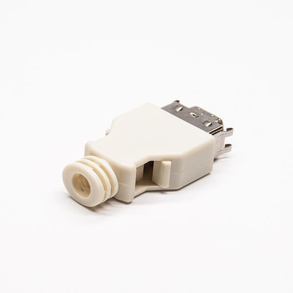 Solder SCSI Connector 14 Pin Straight Male with Plastic Shell Solder Type