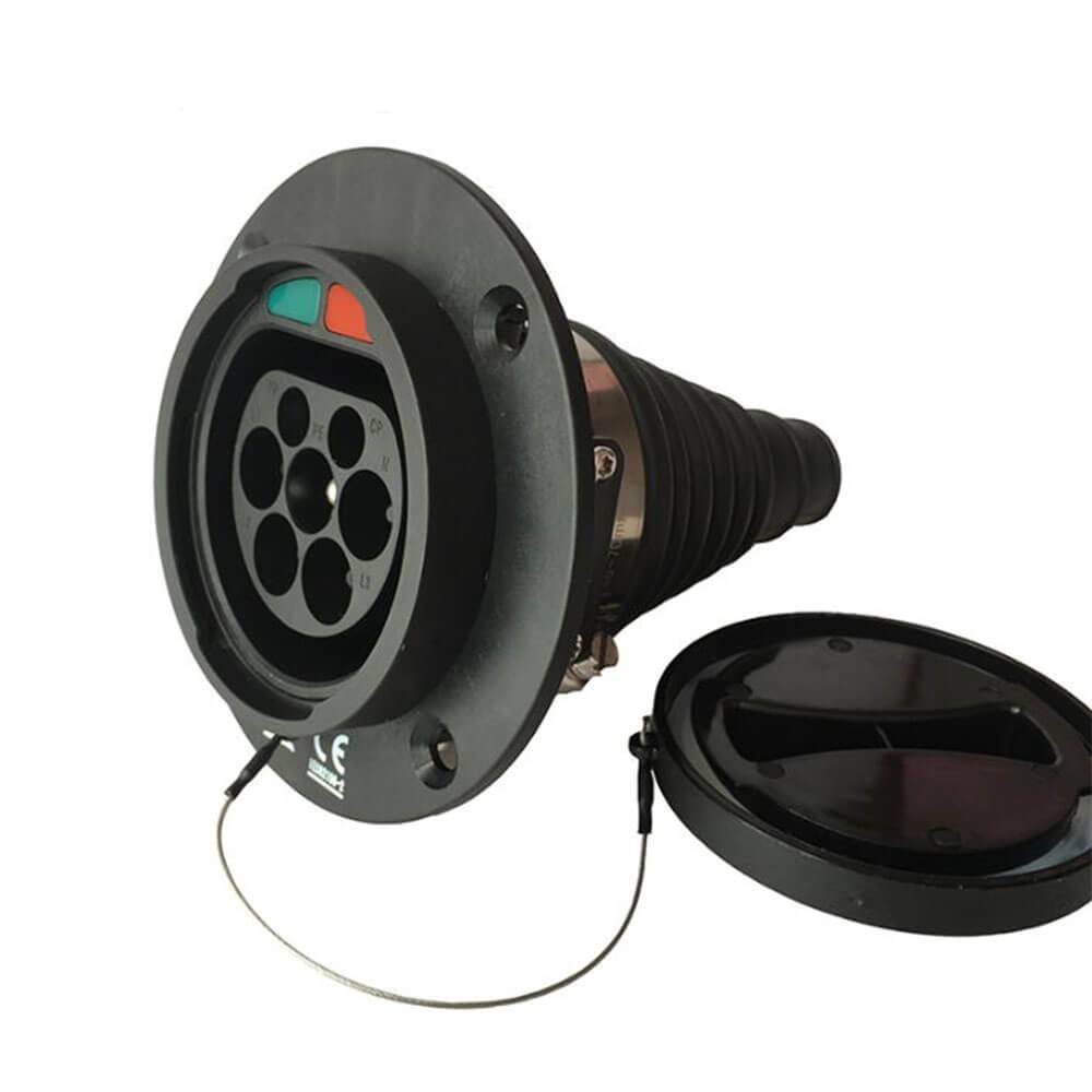 IEC 62196 Type 2 connector Vehicle Side EV Charging Socket AC 16A/32A