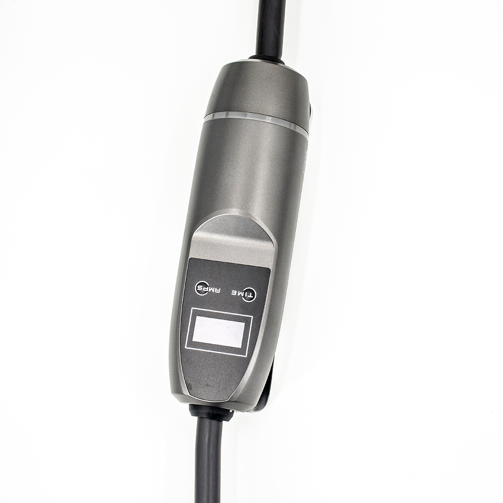 Portable Level 2 Charger EVSE Type2 plug 32A ev 3 phase charger with Red CEE Plug