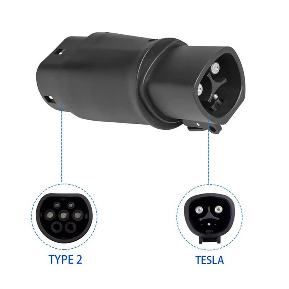 Vehicle EV Charger Tesla to Type 2 Charging Adapter