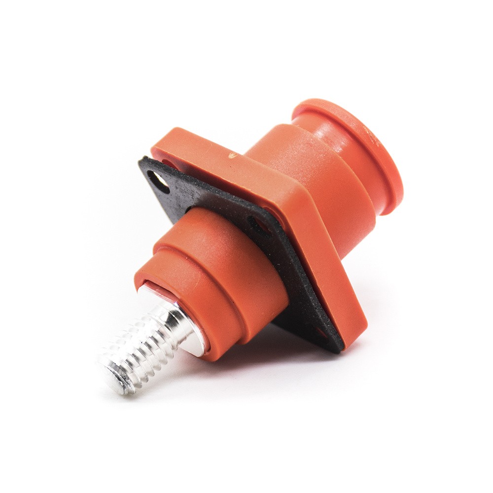 6mm Waterproof Surlok Socket Energy Battery Storage Connector Female Straight OS IP67 Orange
