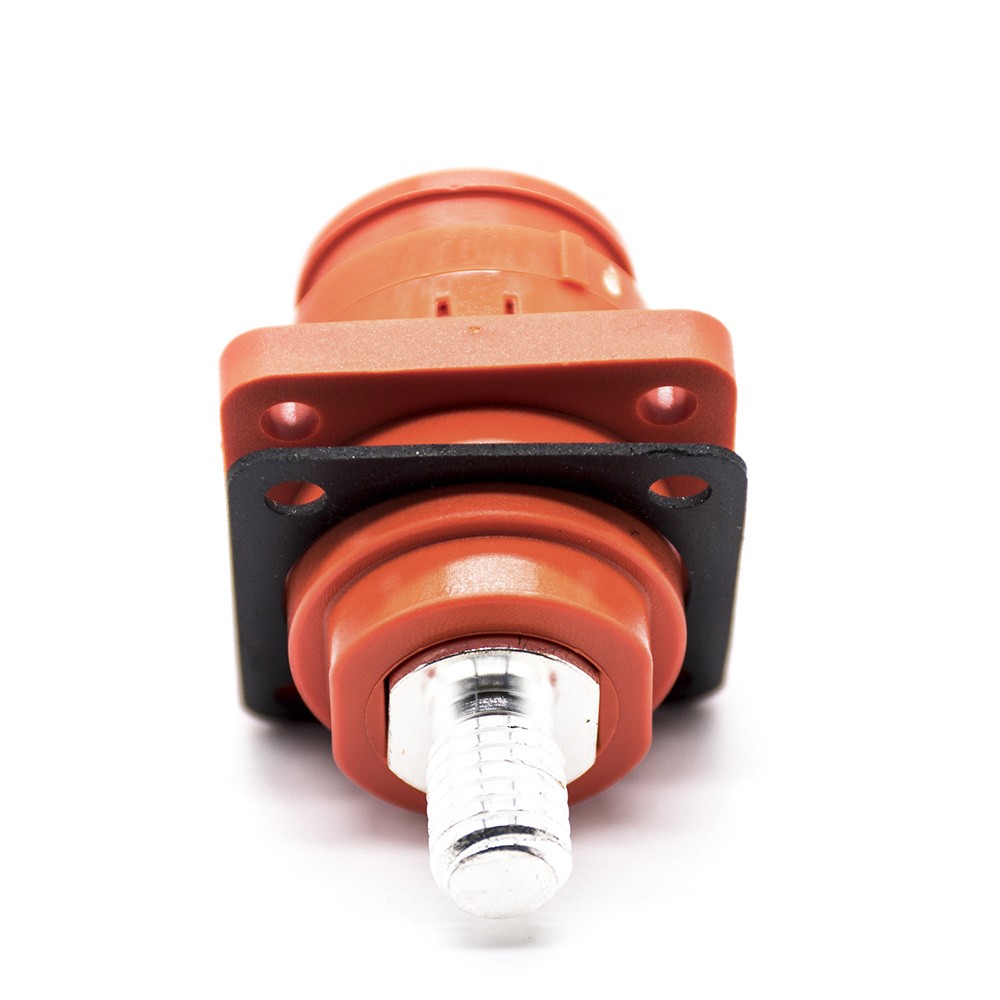 6mm Waterproof Surlok Socket Energy Battery Storage Connector Female Straight OS IP67 Orange
