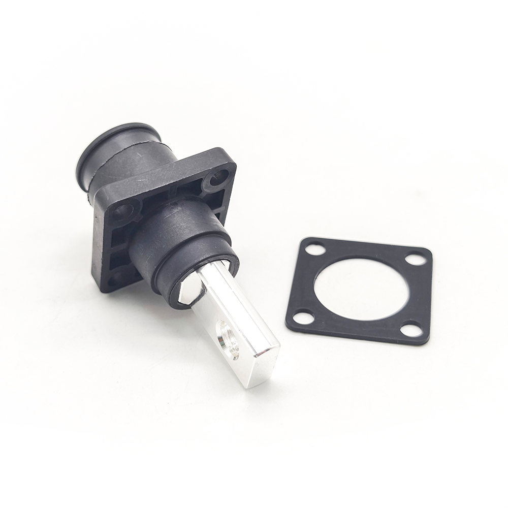 Surlok Female Socket Energy Battery Storage Connector Straight 8mm OS IP67 Black