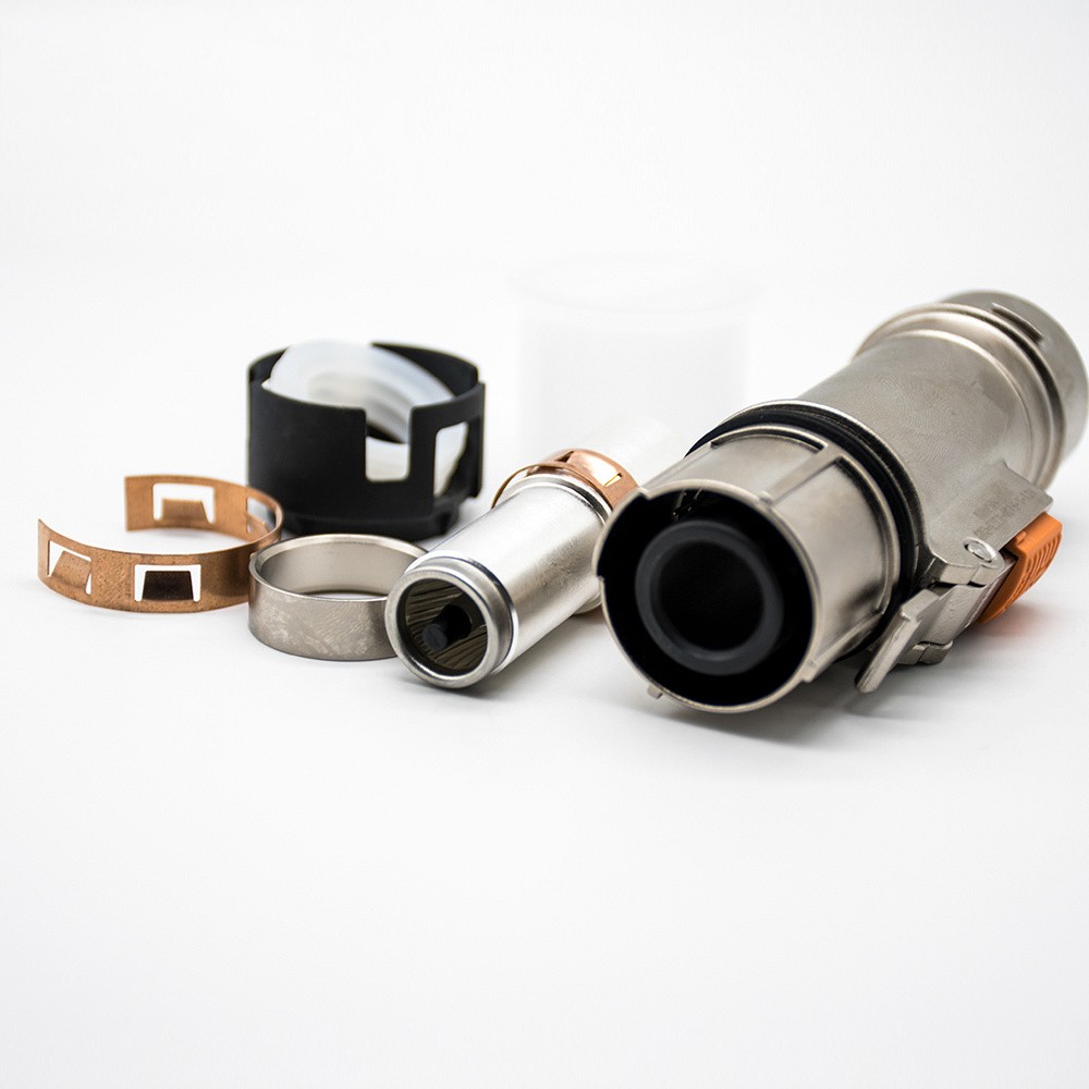 12mm HVIL High Voltage Interlock Connector 1Pin 350A Straight Plug Metal Shell