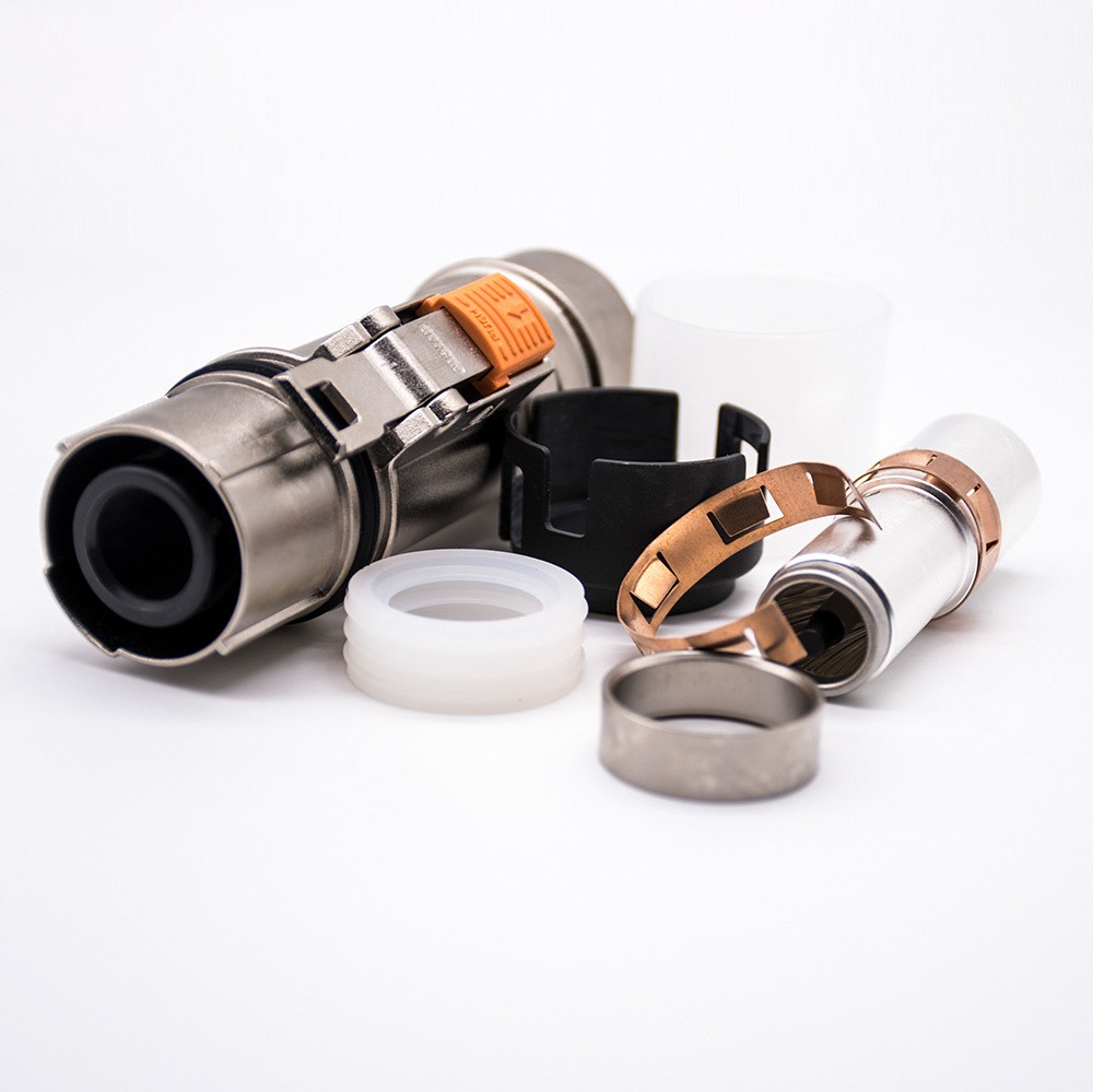 12mm HVIL High Voltage Interlock Connector 1Pin 350A Straight Plug Metal Shell