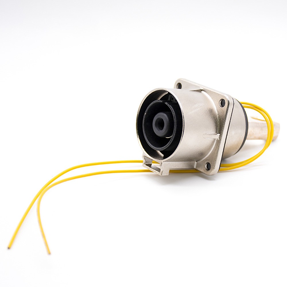 500A HVIL Socket High Voltage Interlock Connector 1Pin 14mm Metal W/busbar M10 Thread Hole