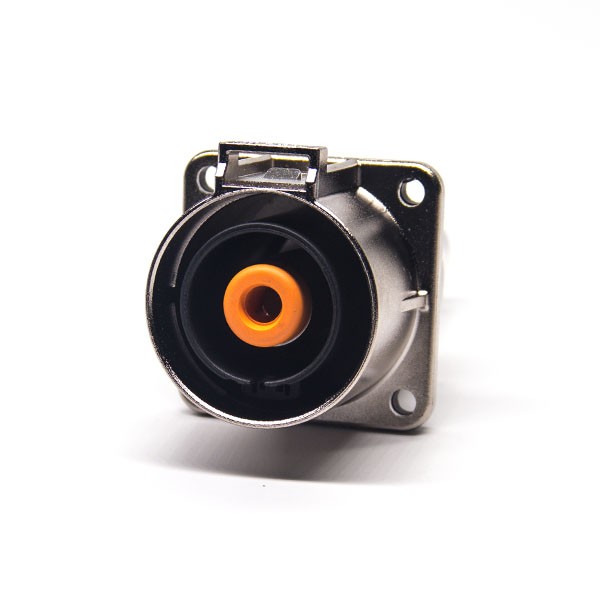 Coaxial High Voltage Connector 1 Pos Straight Metal Socket 4 Hqle Flange 200A