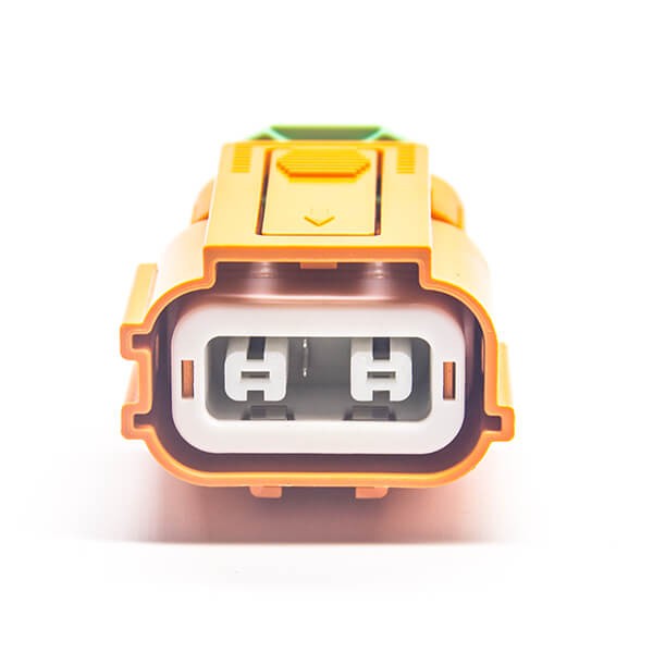EV High Voltage Connector Plug 150A Straight 2 Pin Plastic