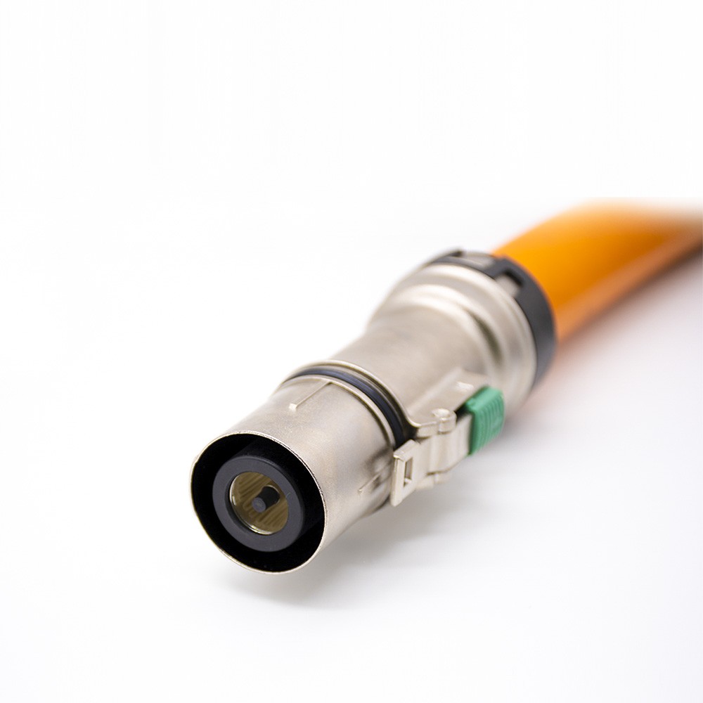 High Voltage Connection 1 Pin 180° Metal Socket&Plug 500A Straight Shield