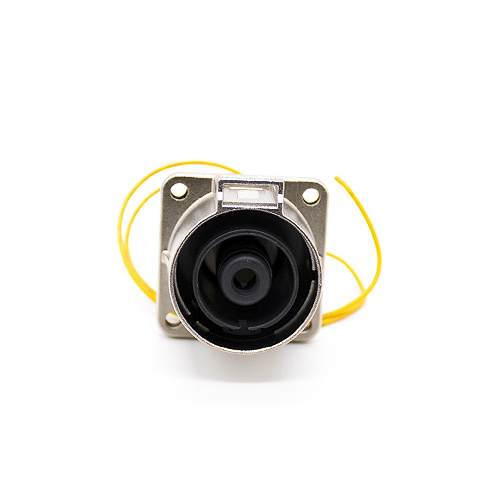High Voltage Connection 1 Pin 180° Metal Socket&Plug 500A Straight Shield
