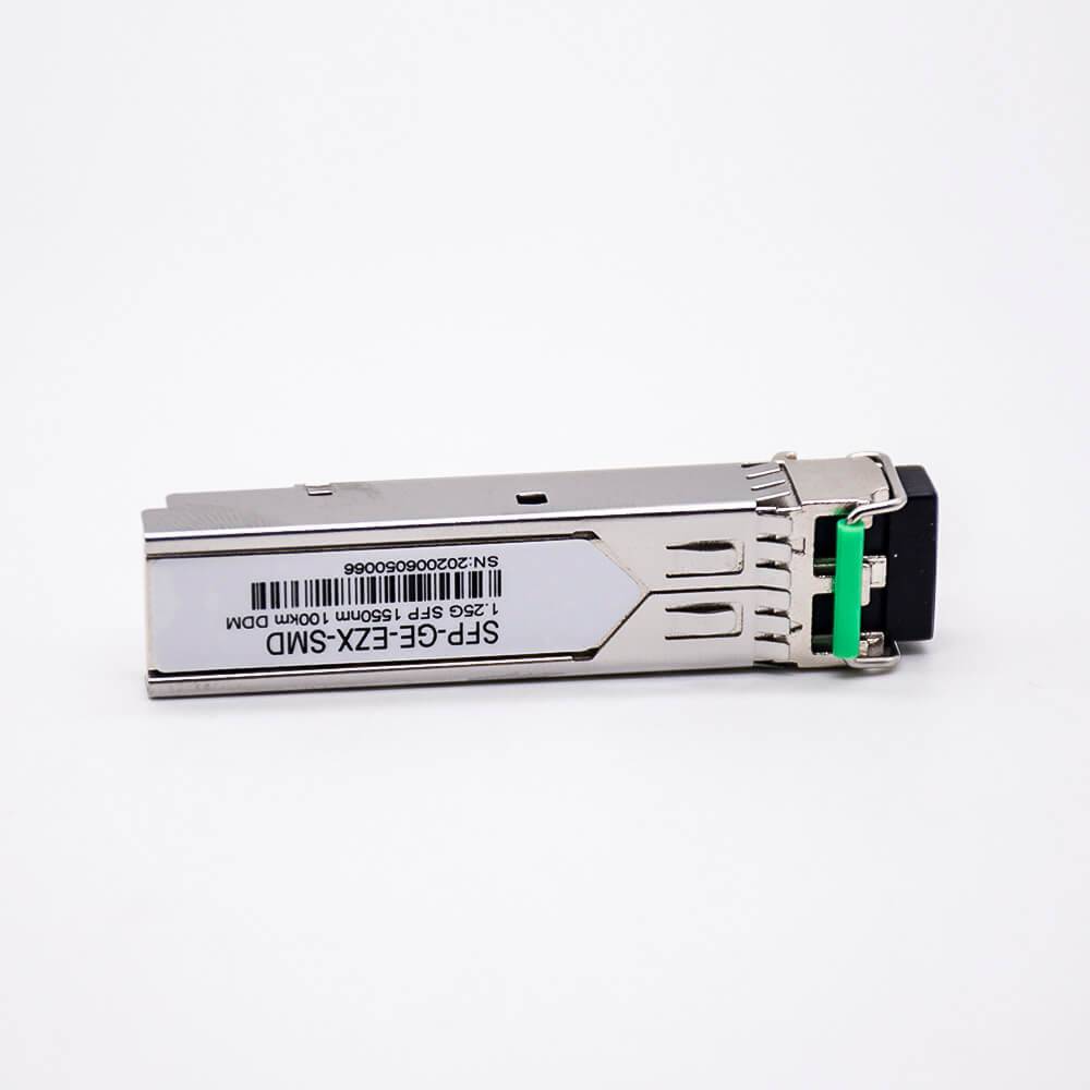 SFP Fiber Optic Transceiver SMF Duplex 1550nm 100KM 1.25G LC Interface