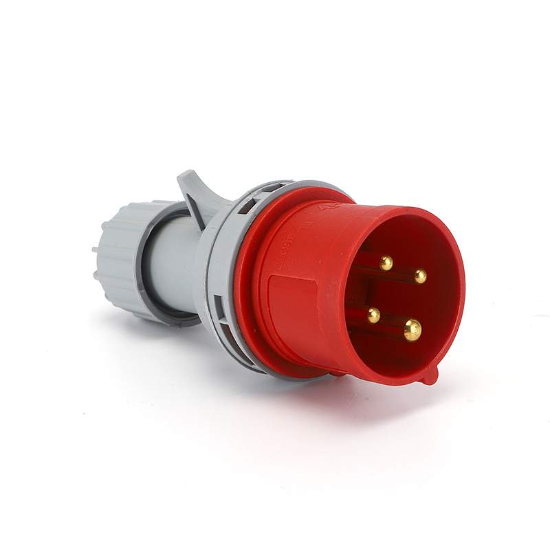 Waterproof Industrial Connector Plug 4Pin 16A 380-415V 3P+E IP44