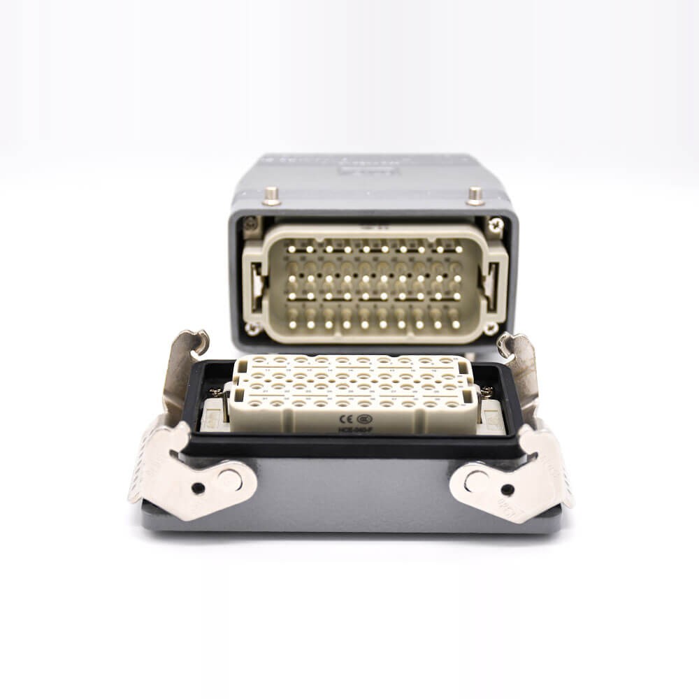 HDC Connector 40Pin Male female Butt-Joint Hasp Side Entry Type High Side Cable Ently H16T Shell M40